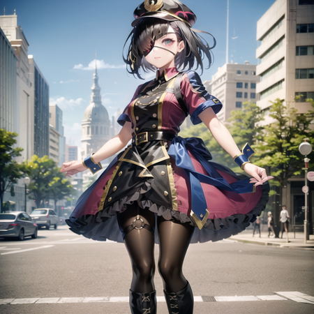 a anime female dressed standing,1girl, eyepatch, pantyhose, black hair, wrist cuffs, boots, sol (6).png